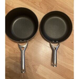 Calphalon Hard Anodized Non Stick Cookware Skillet & Sauce Pan No Lid READ